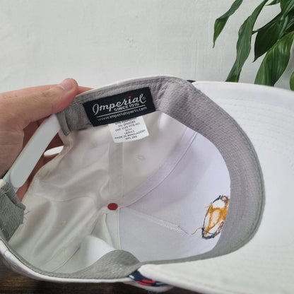 Vintage American rope Trucker Hat snapback cap white President Cup Quail Hollow golf one size white