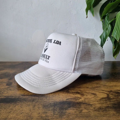 Vintage American Trucker Hat Snapback cap one size adjustable white Renault car dealer