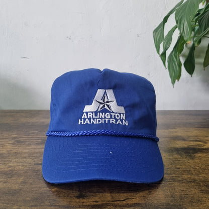 Vintage American Trucker Hat Snapback cap one size adjustable blue