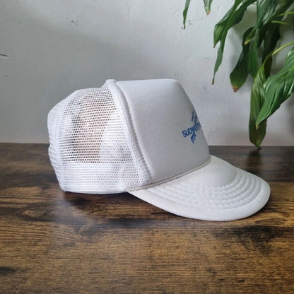 Vintage German Trucker Hat Snapback cap one size adjustable Suedwestfunk radio white