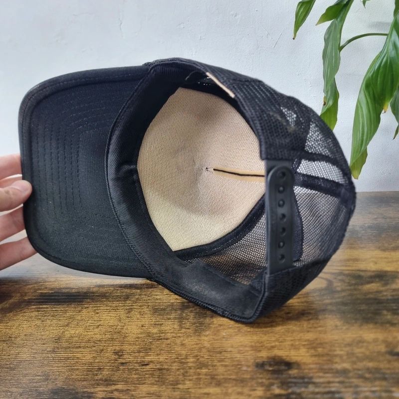 Vintage American Trucker Hat Snapback cap one size adjustable black air command
