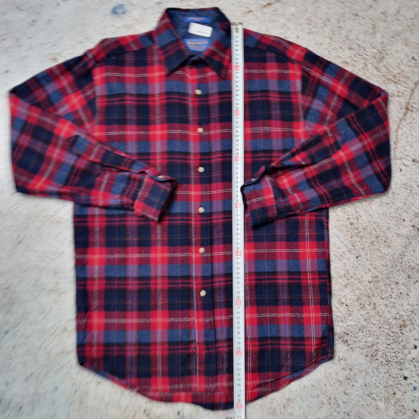 Pendleton Shirt Mens Checkered Wool Long Sleeve Flannel Button Up - Red Size S