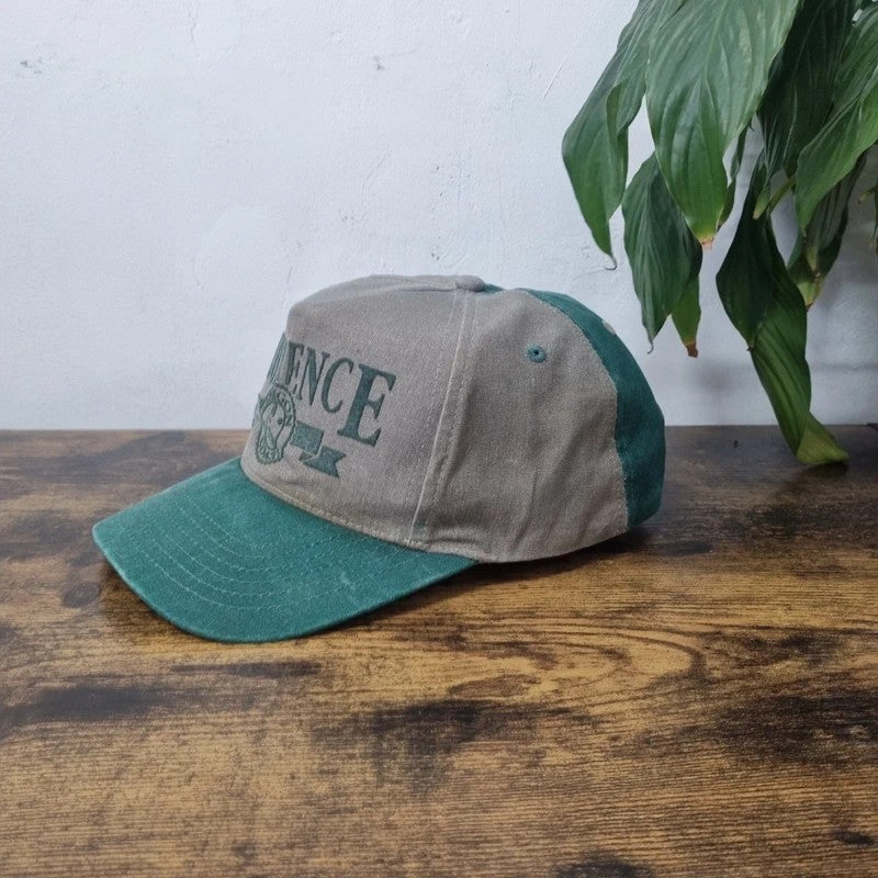 Vintage American Baseball Hat Snapback cap one size adjustable khaki green flroence