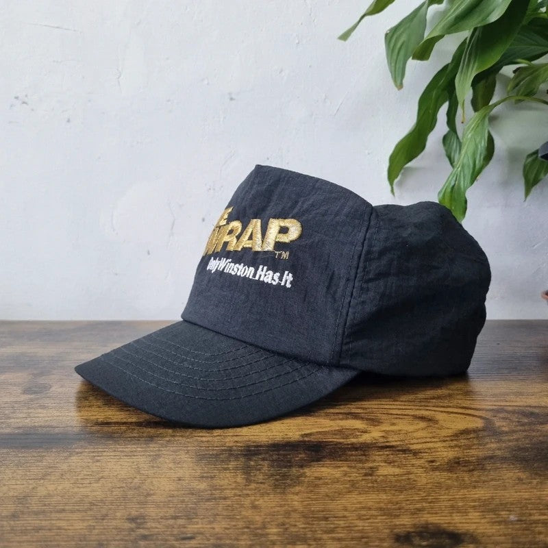 Vintage American Trucker Hat Snapback cap one size adjustable black the Wrap winston