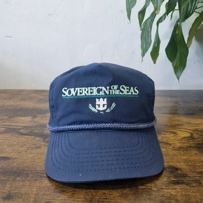 Vintage American Trucker Hat Snapback cap one size adjustable navy Sovereign of the Seas