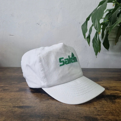 Vintage American Trucker Hat Snapback cap one size adjustable white Salem