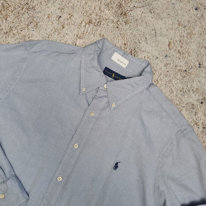 Ralph Lauren OXFORD SHIRT PLAIN  - Blue - Size 17.5