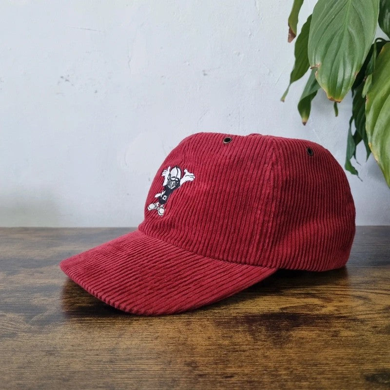 Vintage American Baseball Hat Snapback cap one size adjustable burgundy middlelands football