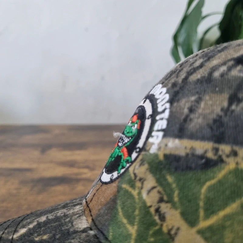 Vintage American Baseball Hat Snapback cap one size adjustable mossy oak camo muffin monster