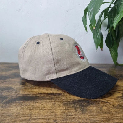 Vintage American Baseball Hat Snapback cap one size adjustable beige black Magid Glove