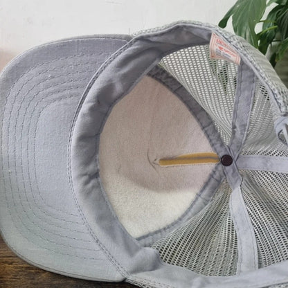 Vintage American Trucker Hat Snapback cap one size grey Badgett constructions