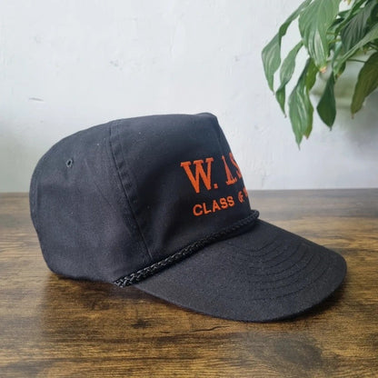 Vintage American Trucker Hat Snapback cap one size adjustable black WHS class of 1960