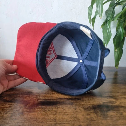 Vintage American baseball Hat Snapback cap one size adjustable Alied navy red Usa