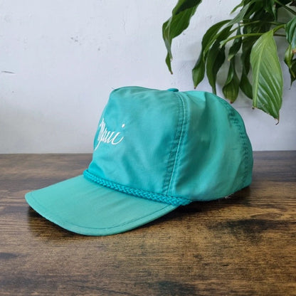 Vintage American Trucker Hat Snapback cap one size adjustable green Maui