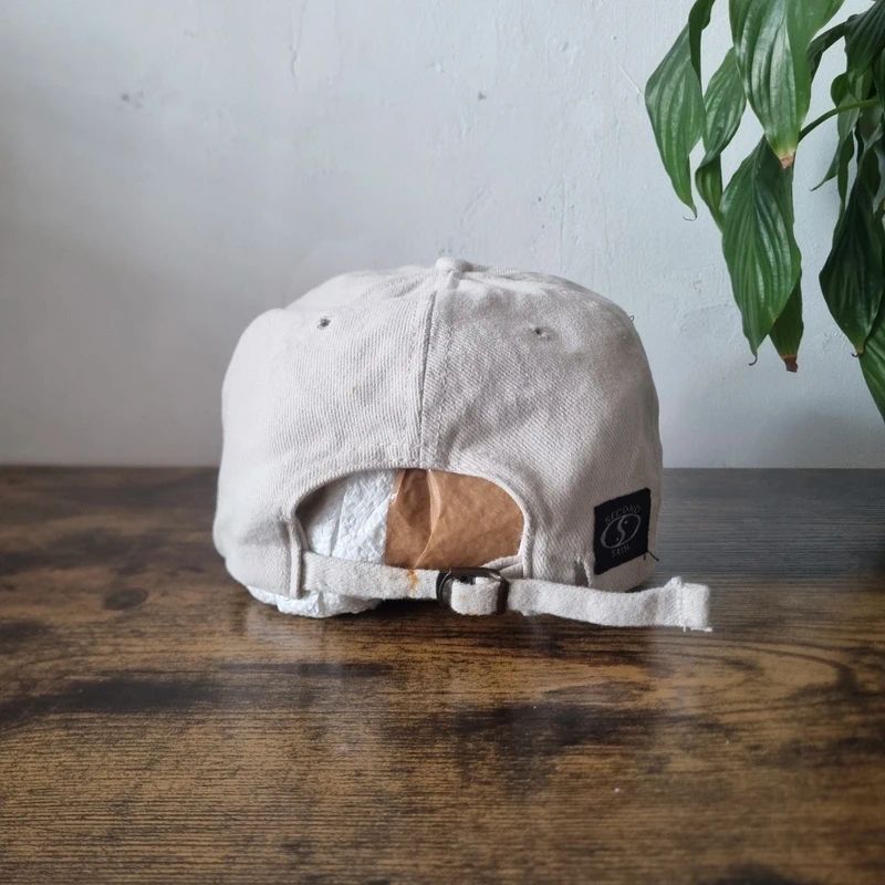 Vintage American baseball Hat Snapback cap one size adjustable cream helicopter hiking canada