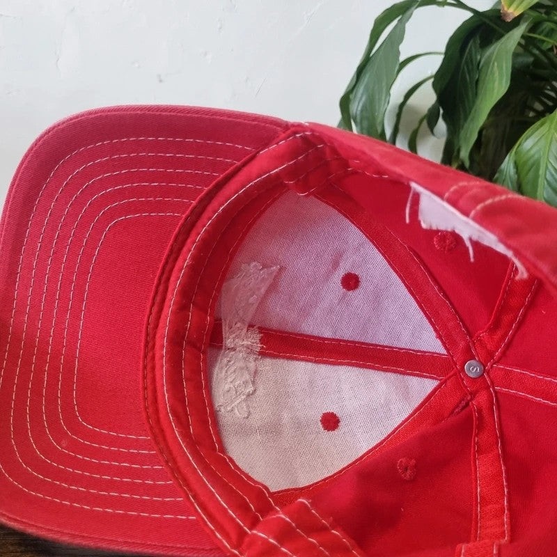 Vintage Budweiser Baseball Hat Snapback cap one size adjustable red