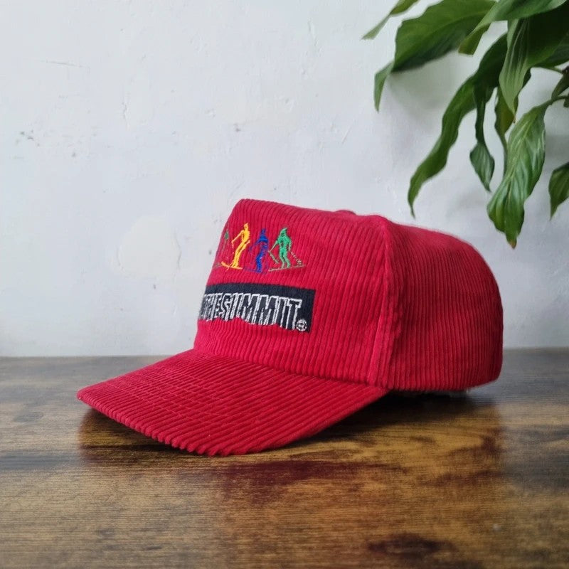 Vintage American Trucker Hat Snapback cap one size adjustable ski the summit