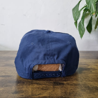 Vintage American Trucker Hat Snapback cap one size navy Amex Construction