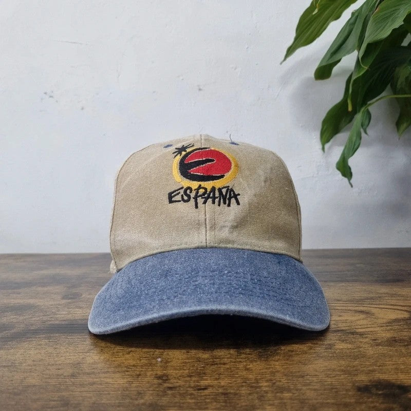 Vintage Baseball Hat Snapback cap one size adjustable beige Spain Espana