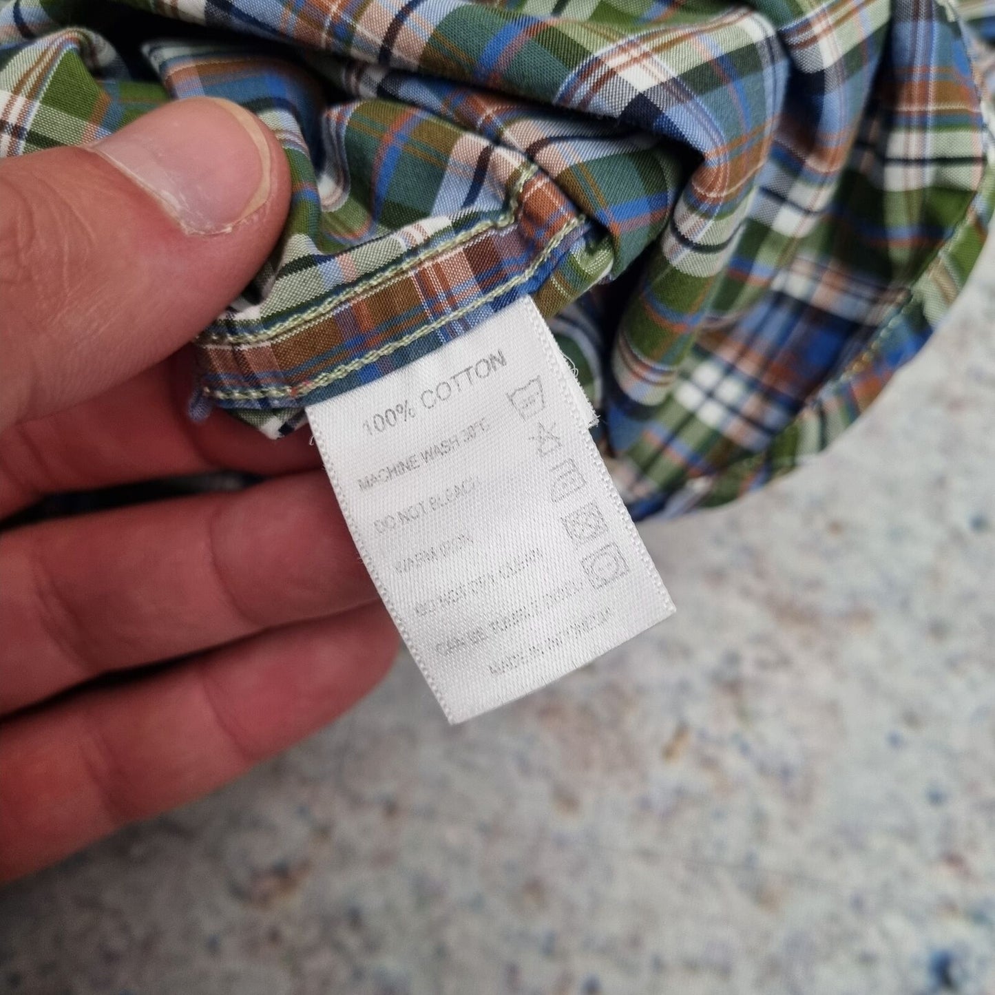 Barbour SHIRT REGULAR FIT CHECK MENS - Green - Size M