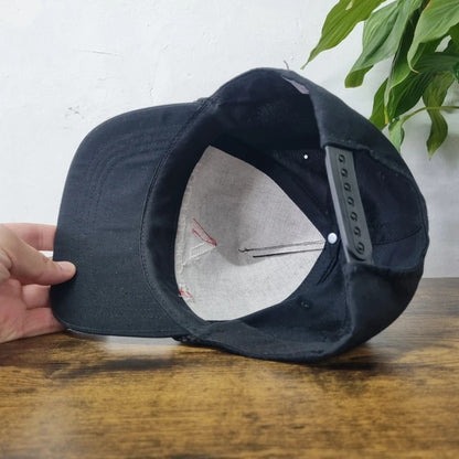 Vintage American Trucker Hat Snapback cap one size adjustable black atc construction service