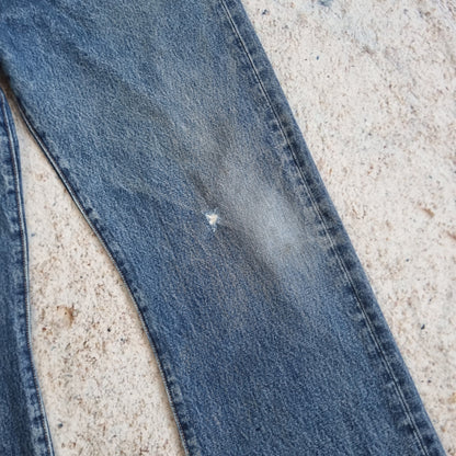 Levi's 501 Jeans Denim Straight Leg Button Fly Red Tab - Size W38 L32 - Blue