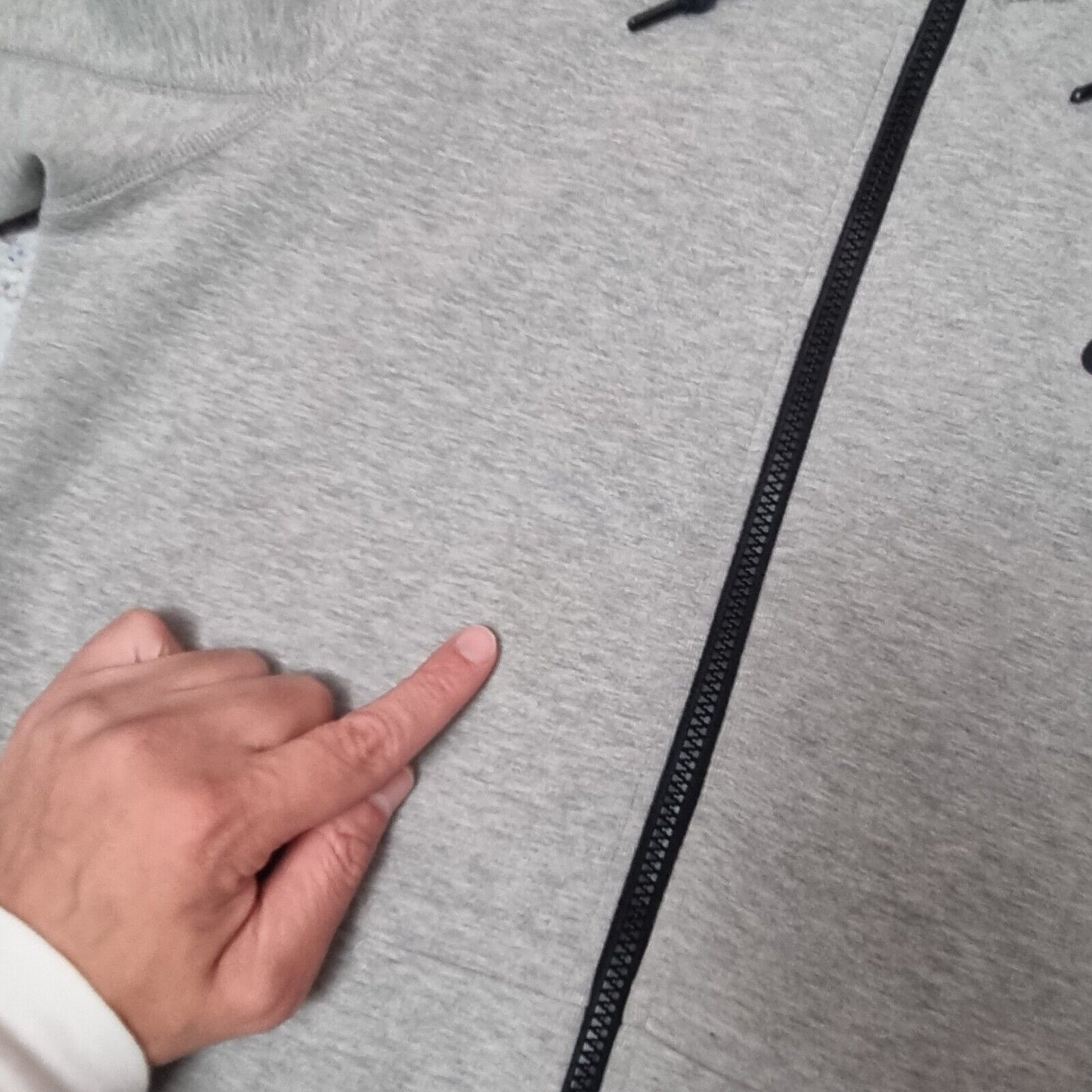 Men's Nike Tech Fleece AW77 Hoodie 7 Grey Zip up Hooded Size Small Men's