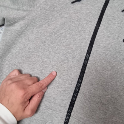 Men's Nike Tech Fleece AW77 Hoodie 7 Grey Zip up Hooded Size Small Men's