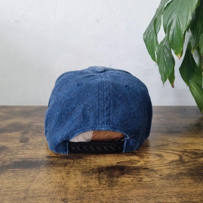 Vintage American denim Baseball Hat Snapback cap one size adjustable Streetamma blue beige