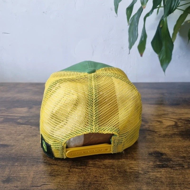 John deere Baseball Hat Snapback cap one size adjustable green yellow