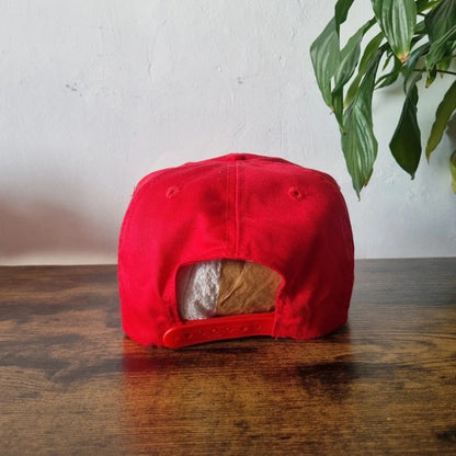 Vintage American Trucker Hat Snapback cap one size adjustable red Vaquero Farms
