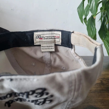 Vintage American baseball Hat Snapback cap one size adjustable grey black indie 500