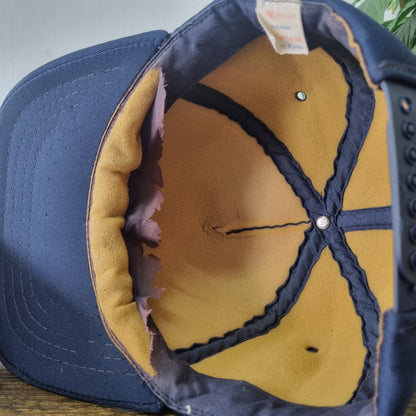 Vintage American Trucker Hat Snapback cap one size adjustable navy central coop