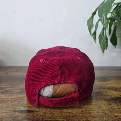 Vintage American Baseball Hat Snapback cap one size adjustable burgundy Jack's style