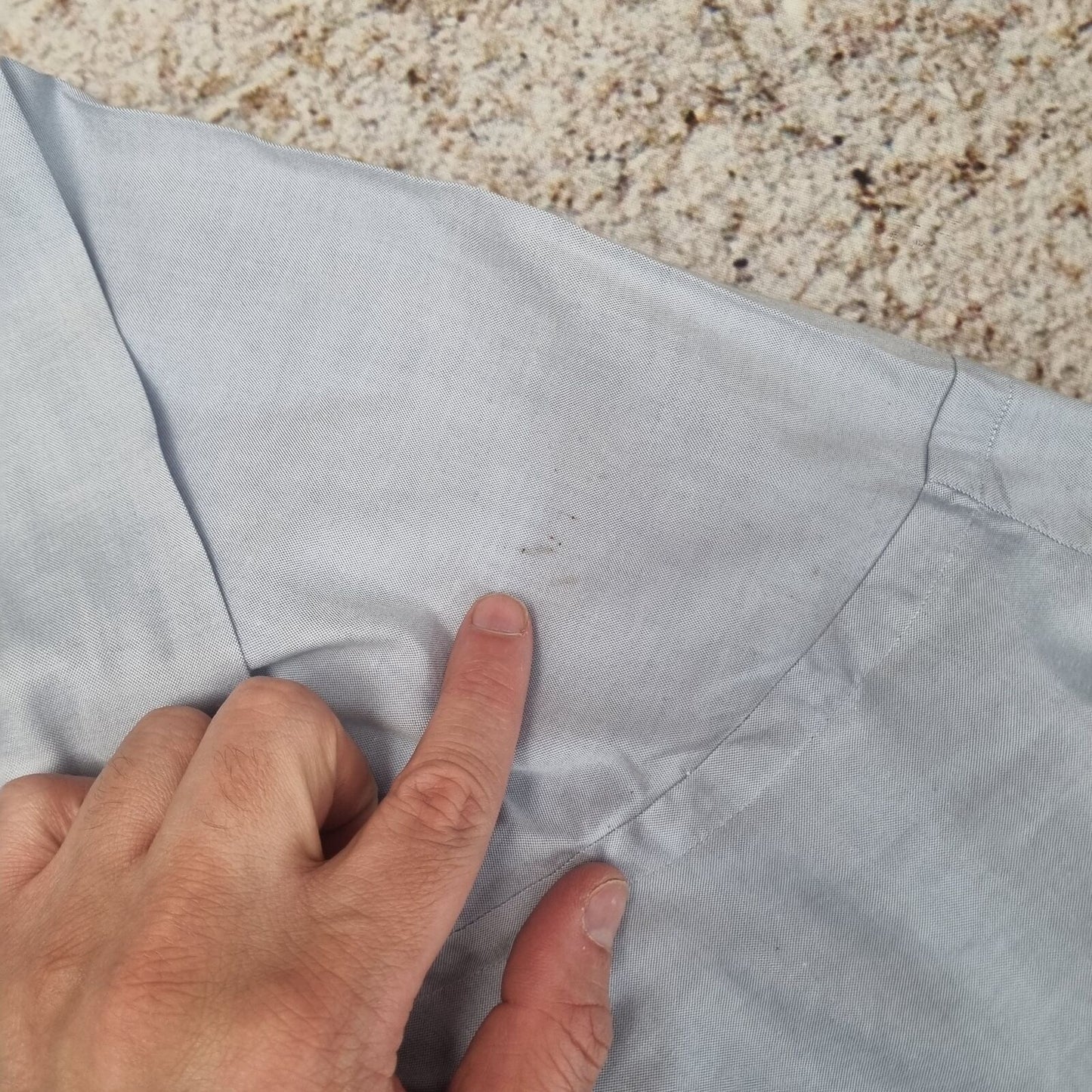 Ralph Lauren OXFORD SHIRT YARMOUTH 100% COTTON PLAIN - Blue - Size 16