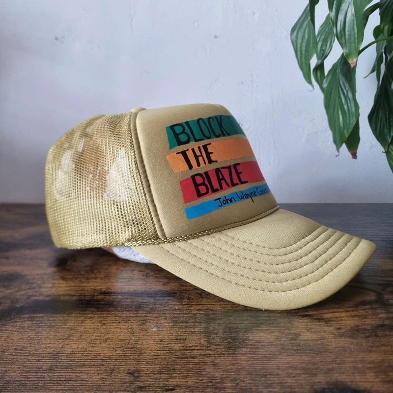 Vintage American Trucker Hat Snapback cap one size adjustable green John Wayne foundation