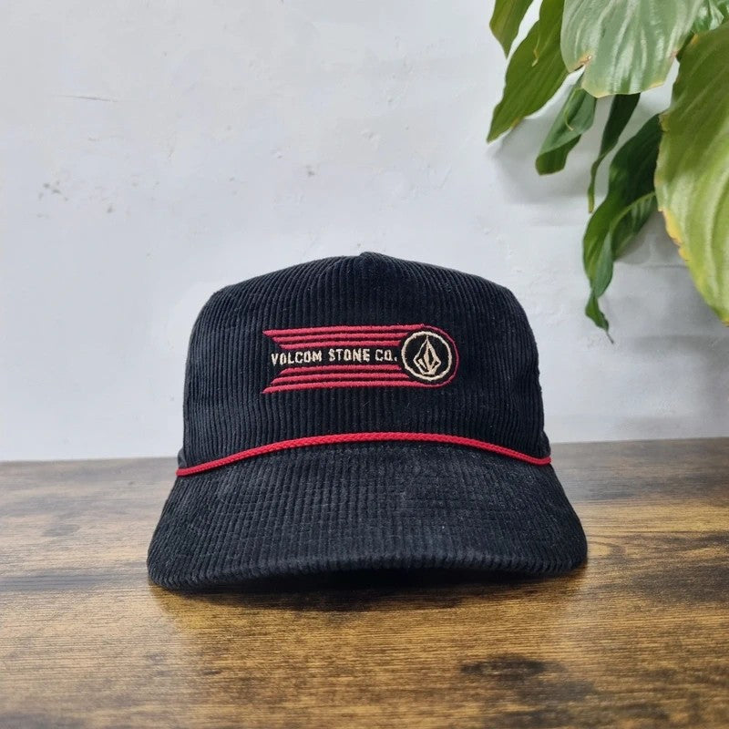 Vintage Volcom Baseball Hat Snapback cap one size adjustable black