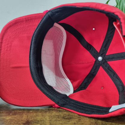 Vintage American Trucker Hat Snapback cap one size adjustable Red Wabash