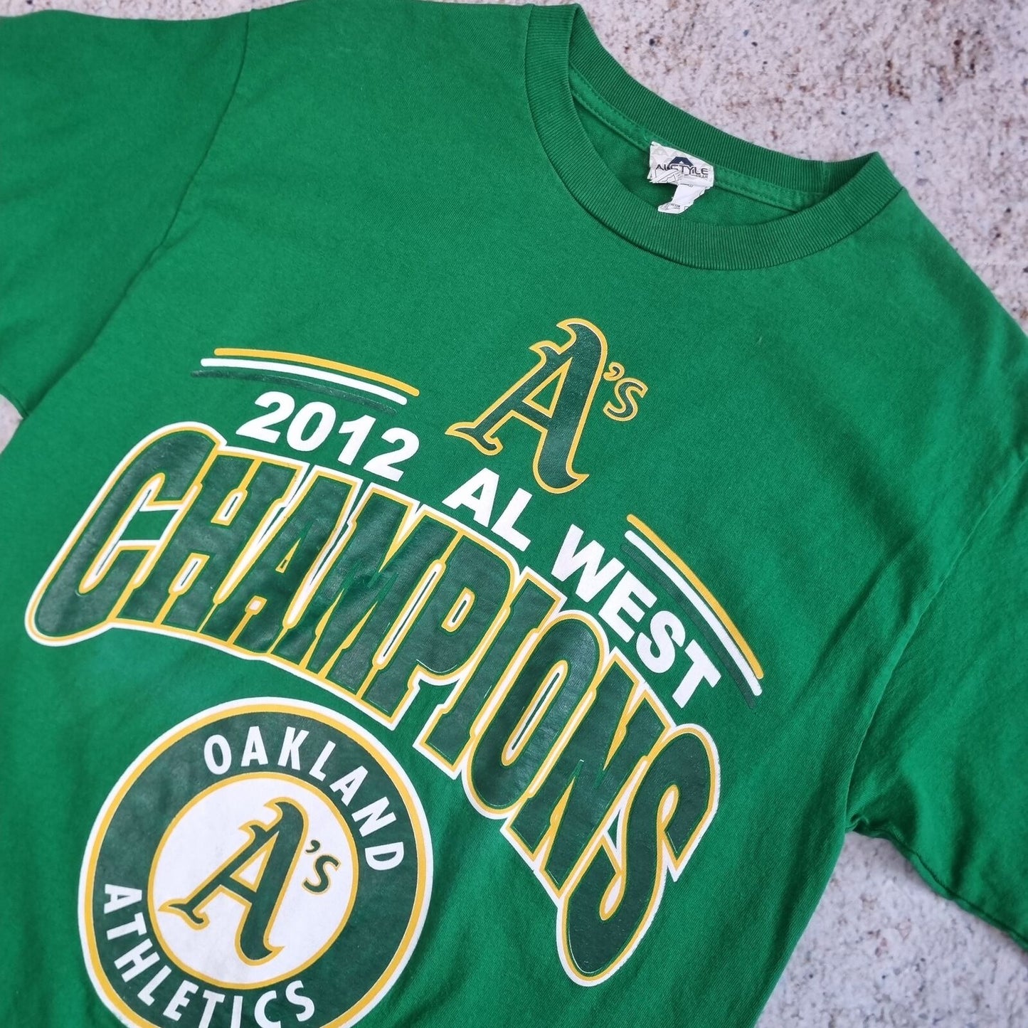 AAA T-SHIRT OAKLAND ATHLETICS 2012 TOP TEE MLB - Green - Size M