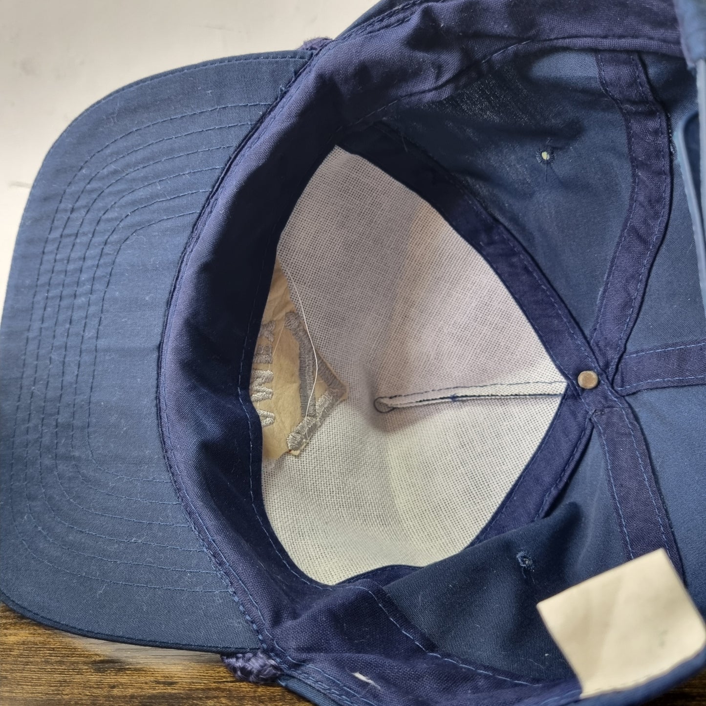 Vintage American Trucker Hat Snapback cap one size navy Amex Construction
