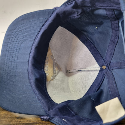 Vintage American Trucker Hat Snapback cap one size navy Amex Construction