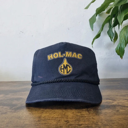 Vintage American Trucker Hat Snapback cap one size adjustable nlack hol mac