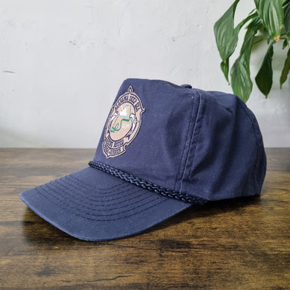 Vintage American Trucker Hat Snapback cap one size navy  alabama fishing rodeo