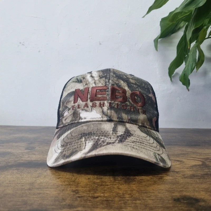 Vintage American Baseball Hat Snapback cap one size khaki brown realtree camo nebo light