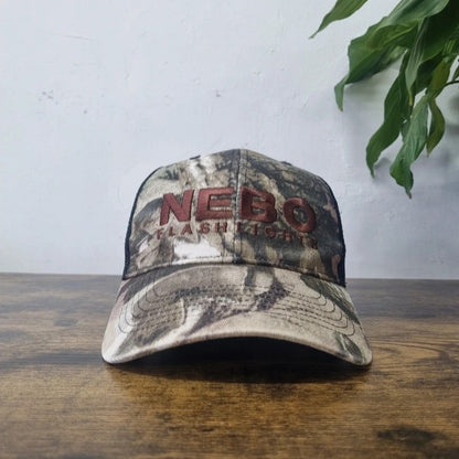 Vintage American Baseball Hat Snapback cap one size khaki brown realtree camo nebo light