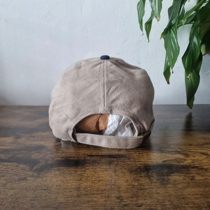 Vintage American baseball Hat Snapback cap one size adjustable beige navy Tyres Contracting