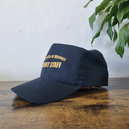 Vintage American Trucker Hat Snapback cap one size adjustable black university of missouri