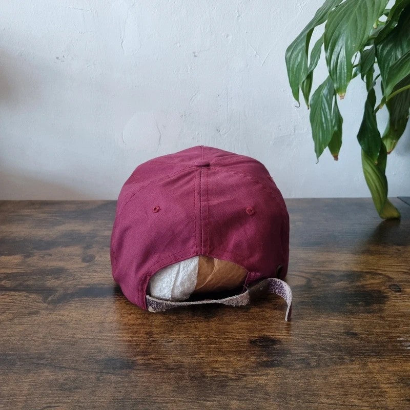 Vintage American Trucker Hat Snapback cap one size adjustable burgundy extel
