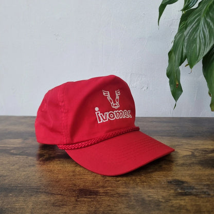 Vintage American Trucker Hat snapback mesh one size adjustable red white ivomec