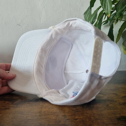 Vintage American Trucker Hat Snapback cap one size white brewester place retirement community